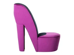 Poltrona* Cadeira estilo sapato de salto alto veludo roxo PT532133 Violeta