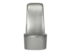 Cadeira estilo sapato de salto alto couro artificial SHL338281 Prateado