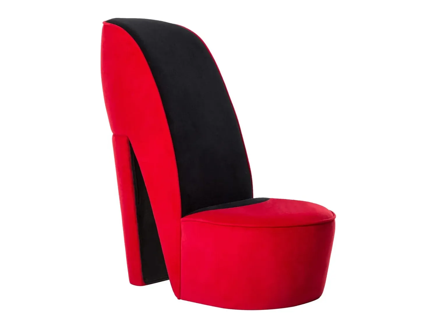 Cadeira estilo sapato de salto alto veludo SHL538473^ Poltrona