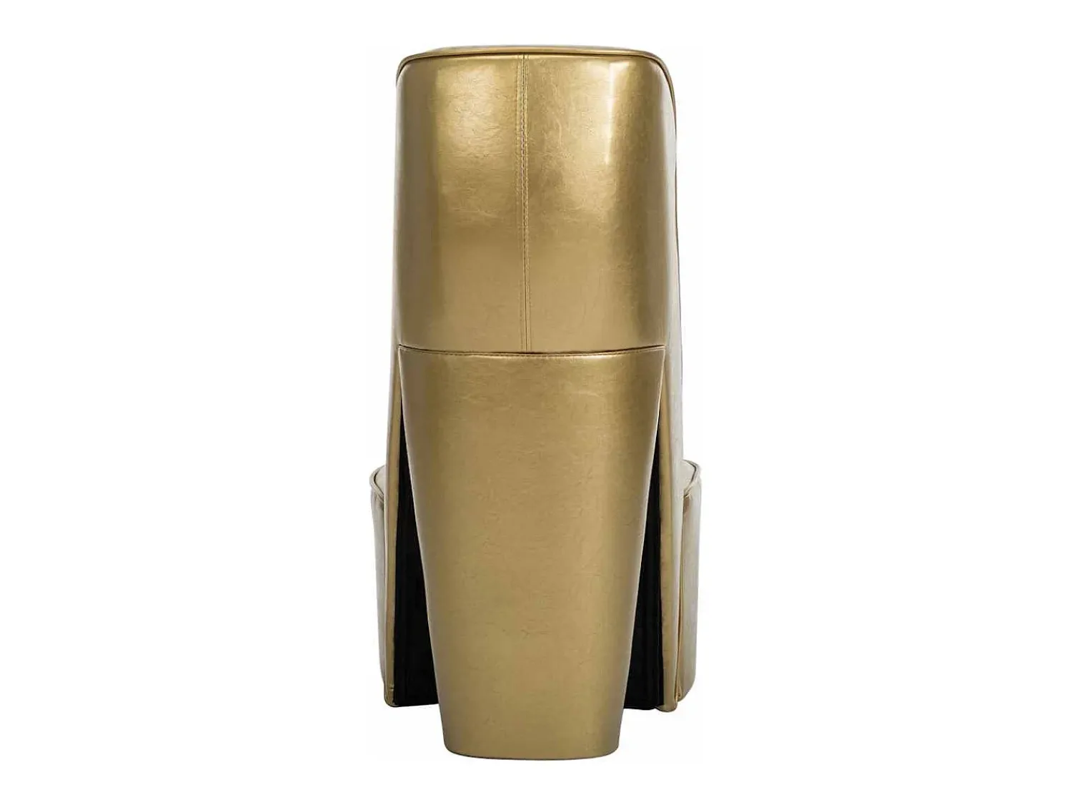Poltrona*vidaxl Cadeira estilo sapato de salto alto couro artificial Dourado