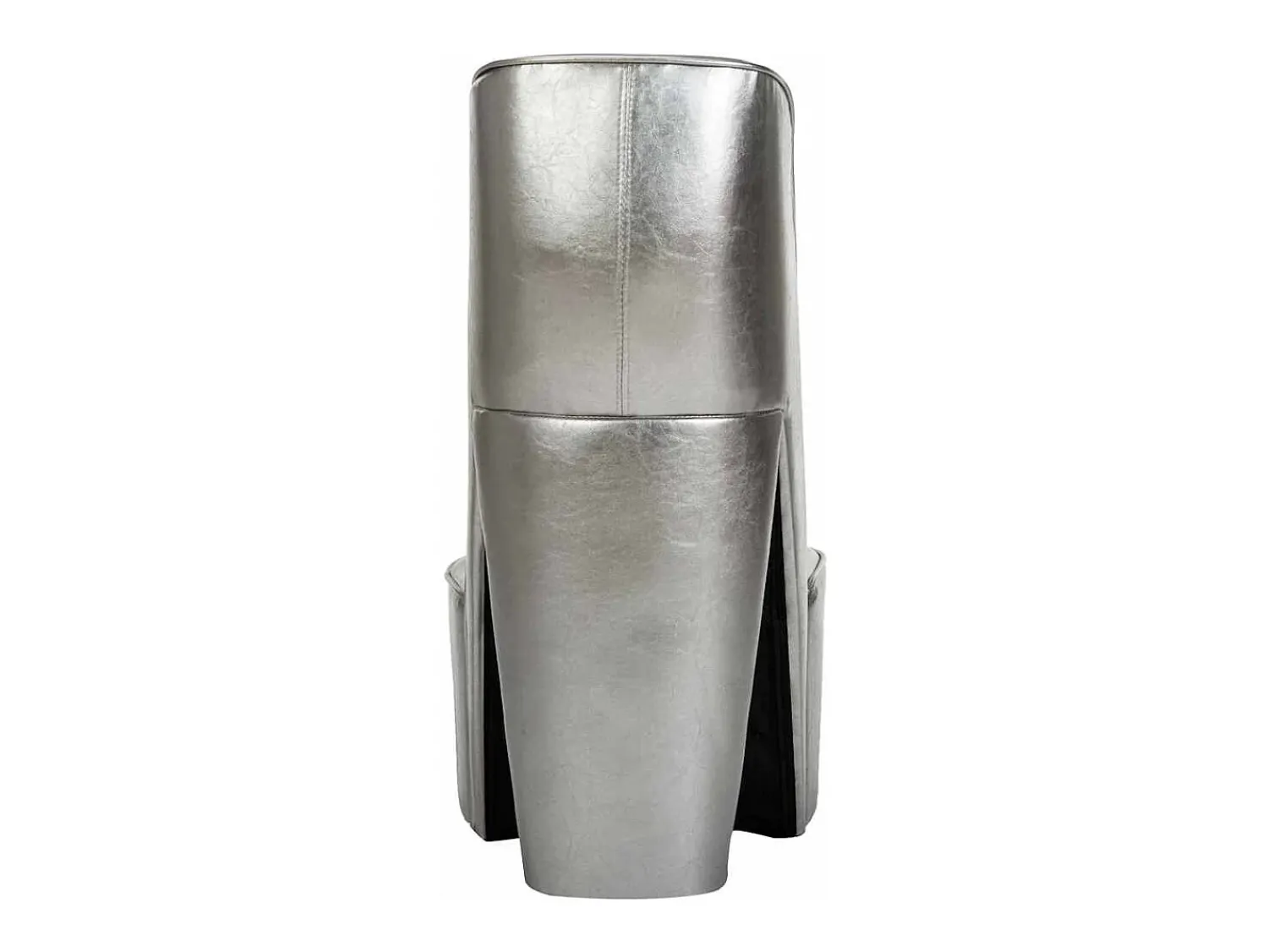 New vidaxl Cadeira estilo sapato de salto alto couro artificial Prateado