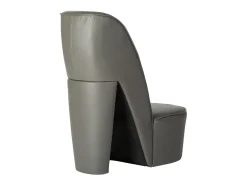 Outlet Cadeira estilo sapato de salto alto couro artificial SHL365564 Cinzento