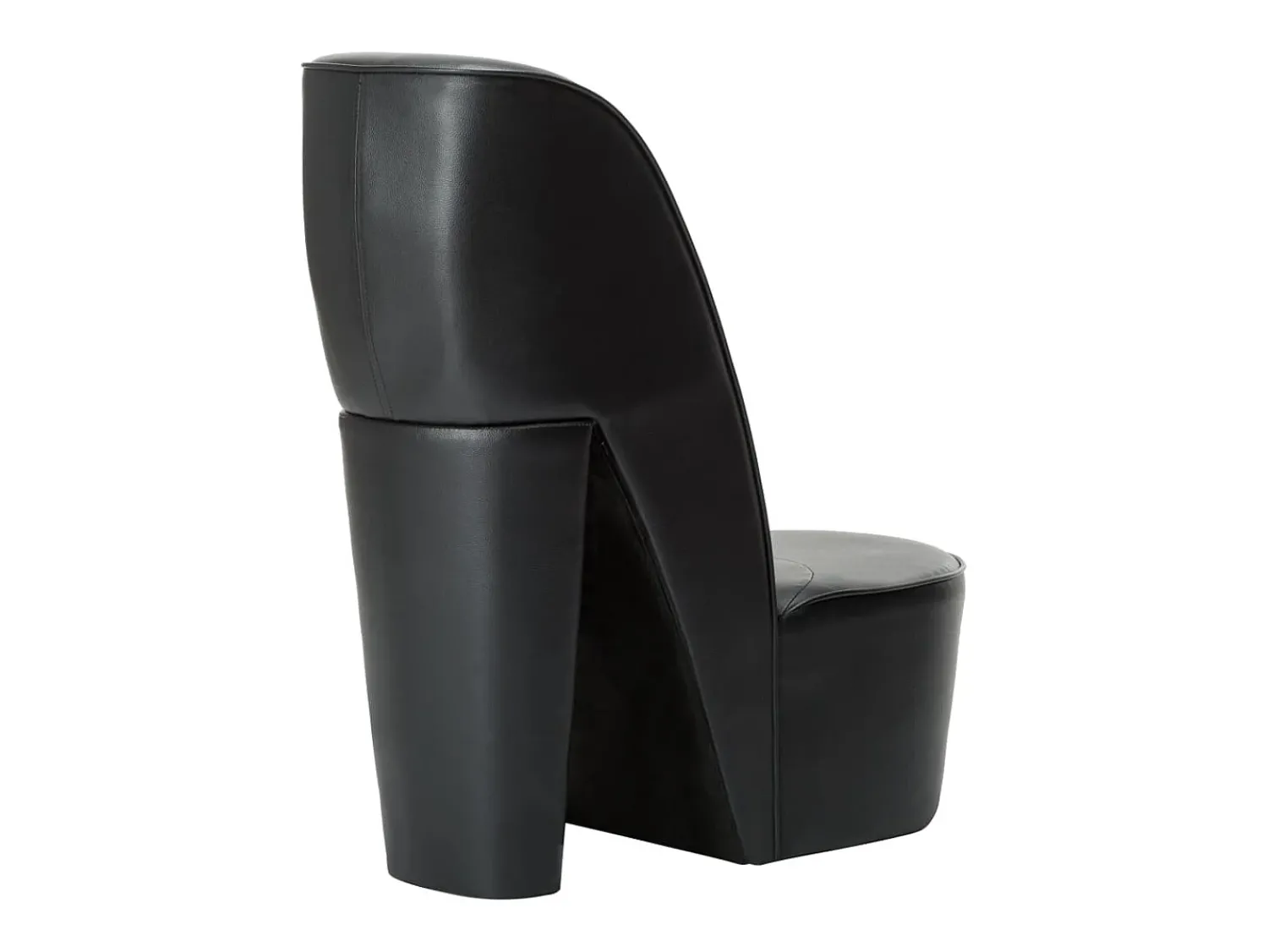 Poltrona* Cadeira estilo sapato de salto alto couro artificial SHL33095 Preto