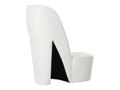 Cadeira estilo sapato de salto alto couro artificial SHL250242^ Poltrona