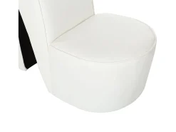 Cadeira estilo sapato de salto alto couro artificial SHL250242^ Poltrona