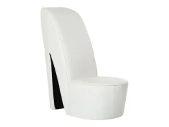 Cadeira estilo sapato de salto alto couro artificial SHL250242^ Poltrona