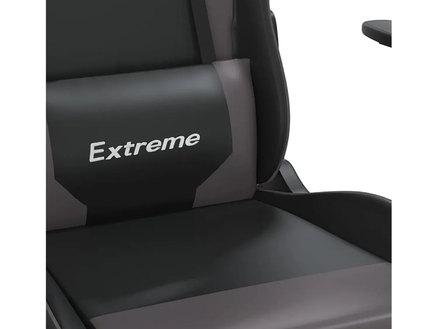vidaxl Cadeira gaming couro artificial preto e^ Poltrona