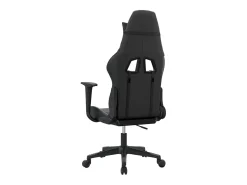 vidaxl Cadeira gaming couro artificial preto e^ Poltrona