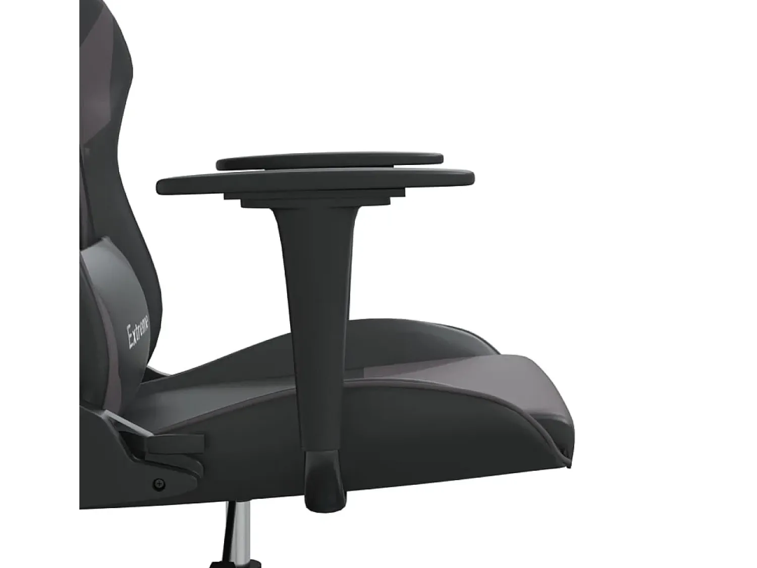 vidaxl Cadeira gaming couro artificial preto e^ Poltrona