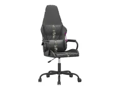 Outlet vidaxl Cadeira gaming couro artificial preto e camuflado Multicor