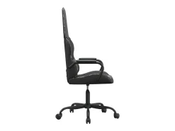 Outlet vidaxl Cadeira gaming couro artificial preto e camuflado Multicor