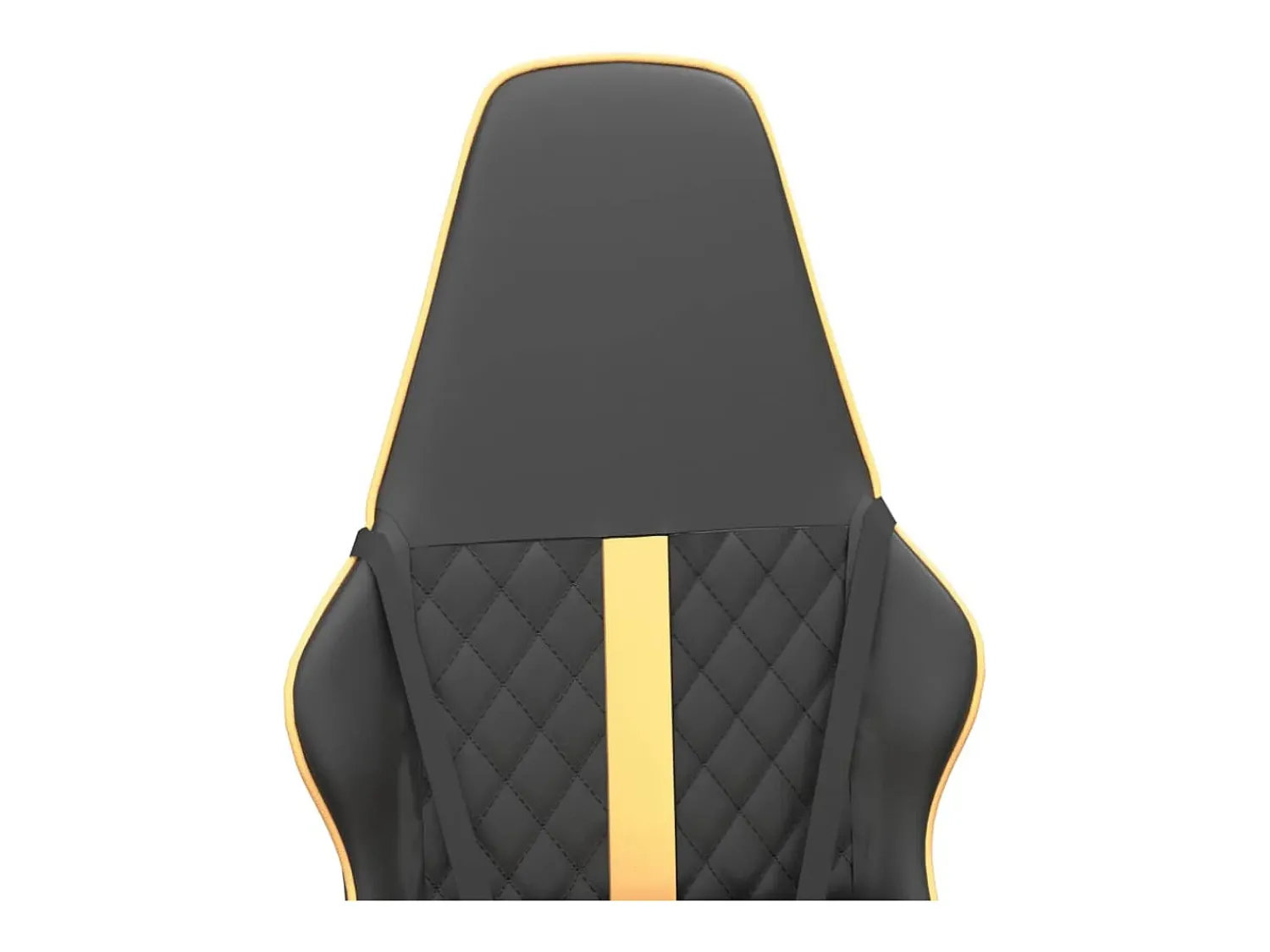 Poltrona*vidaxl Cadeira gaming couro artificial preto e dourado Vermelho