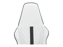 Discount vidaxl Cadeira gaming couro artificial branco e Preto