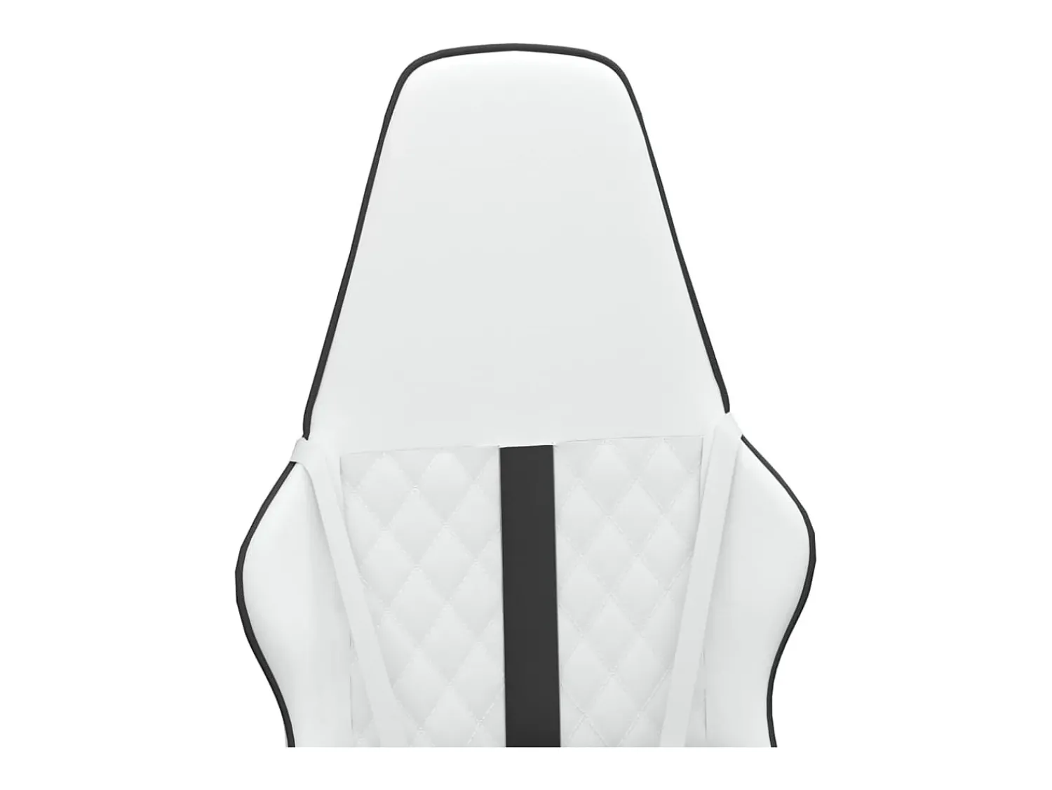 Discount vidaxl Cadeira gaming couro artificial branco e Preto