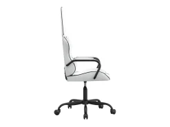 Discount vidaxl Cadeira gaming couro artificial branco e Preto