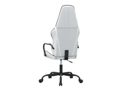 Discount vidaxl Cadeira gaming couro artificial branco e Preto