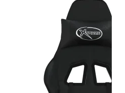 Best vidaxl Cadeira gaming de massagens couro artificial Preto
