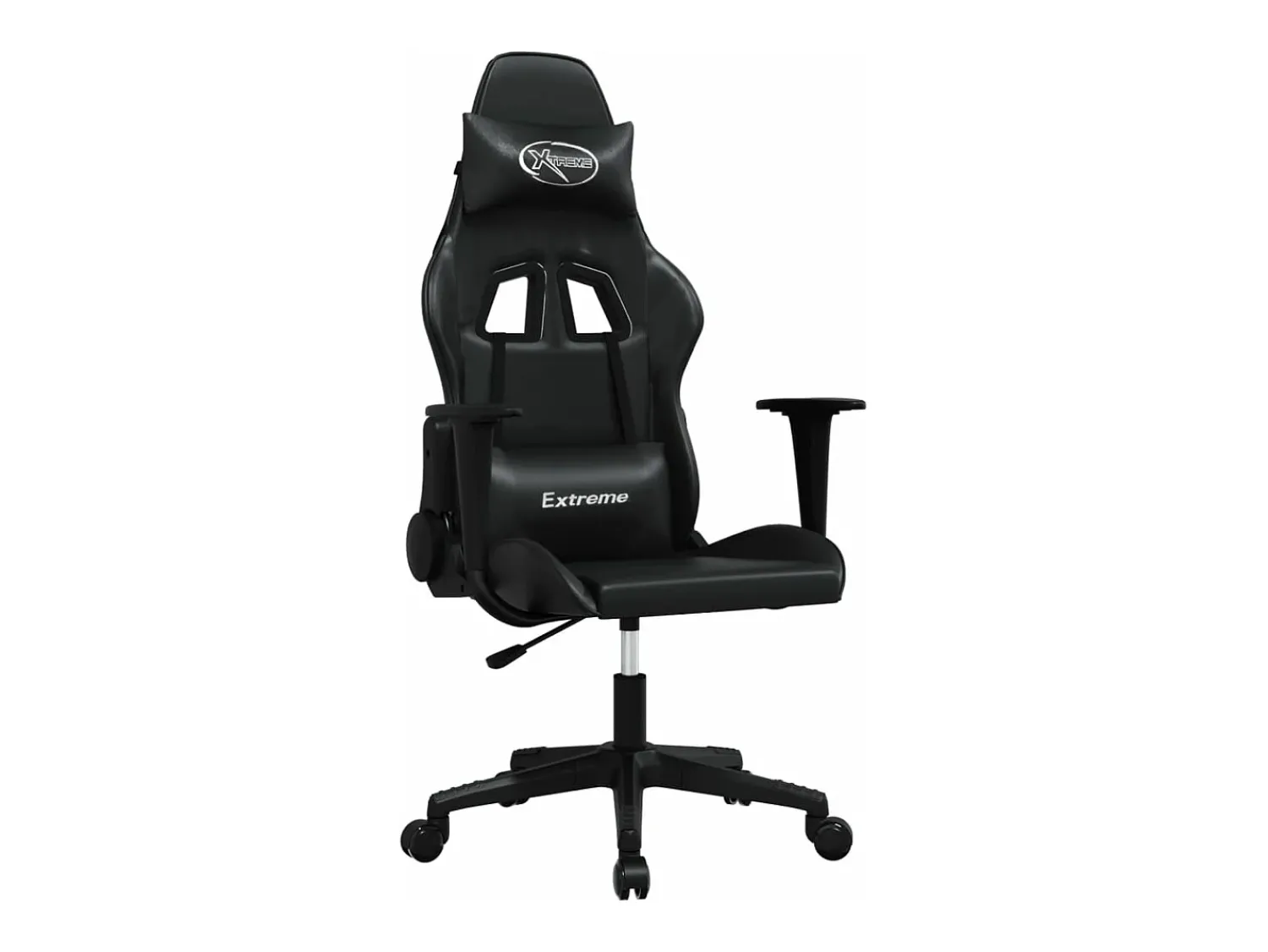Best vidaxl Cadeira gaming de massagens couro artificial Preto