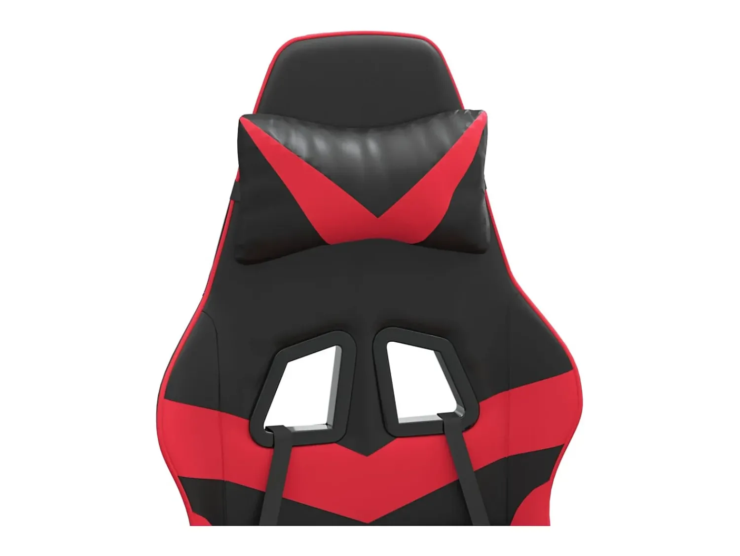 Poltrona|vidaxl Cadeira gaming giratória couro artificial preto e Vermelho