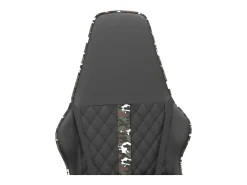 Poltrona|vidaxl Cadeira gaming massagens couro artificial camuflagem e preto Multicor