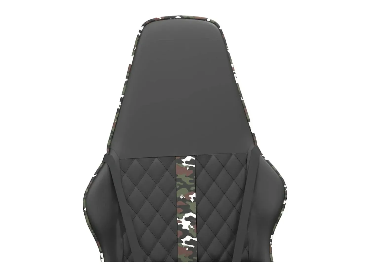 Poltrona|vidaxl Cadeira gaming massagens couro artificial camuflagem e preto Multicor