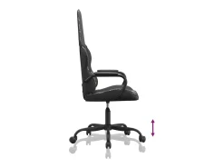 Poltrona|vidaxl Cadeira gaming massagens couro artificial camuflagem e preto Multicor
