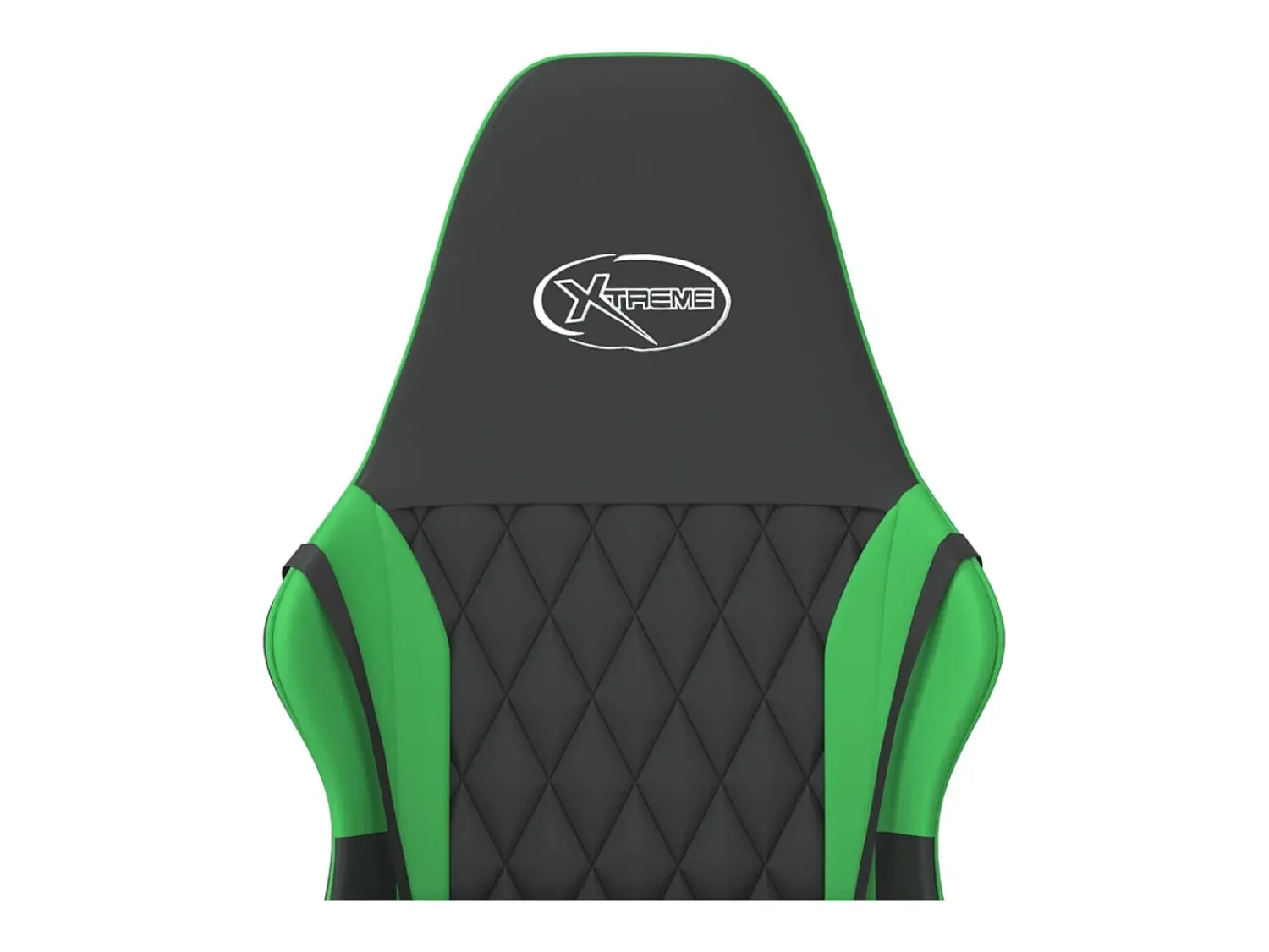 Best vidaxl Cadeira gaming massagens couro artificial preto e Verde
