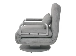 Poltrona* Cadeira giratória e sofá-cama tecido -claro PT428553 Cinzento