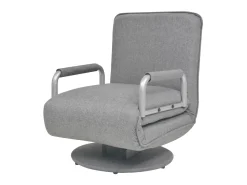 Poltrona* Cadeira giratória e sofá-cama tecido -claro PT428553 Cinzento