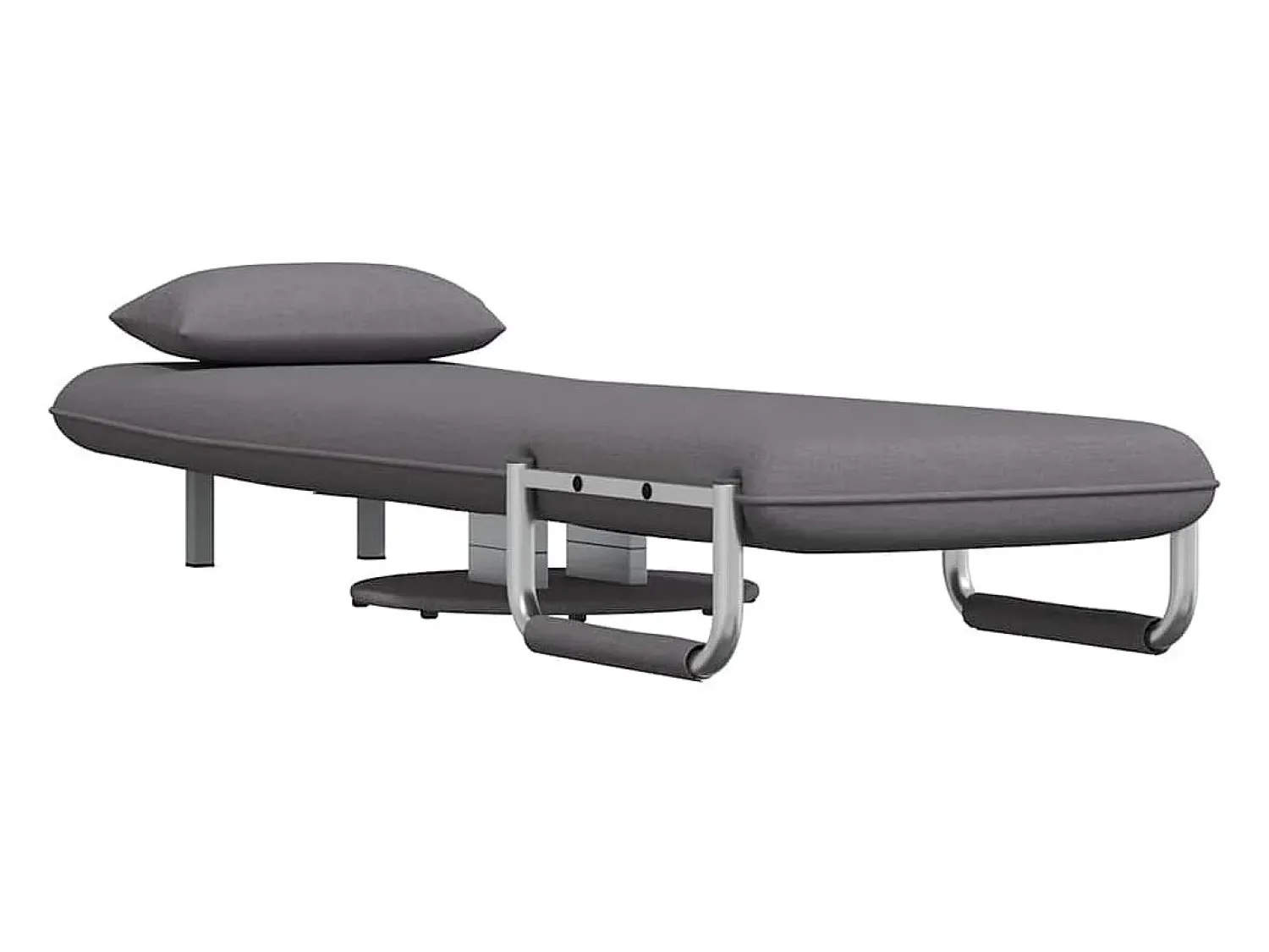 Online vidaxl Cadeira giratória e sofá-cama tecido -escuro Cinzento