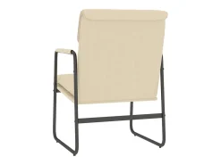 New vidaxl Cadeira lounge 55x64x80 cm tecido cor Creme