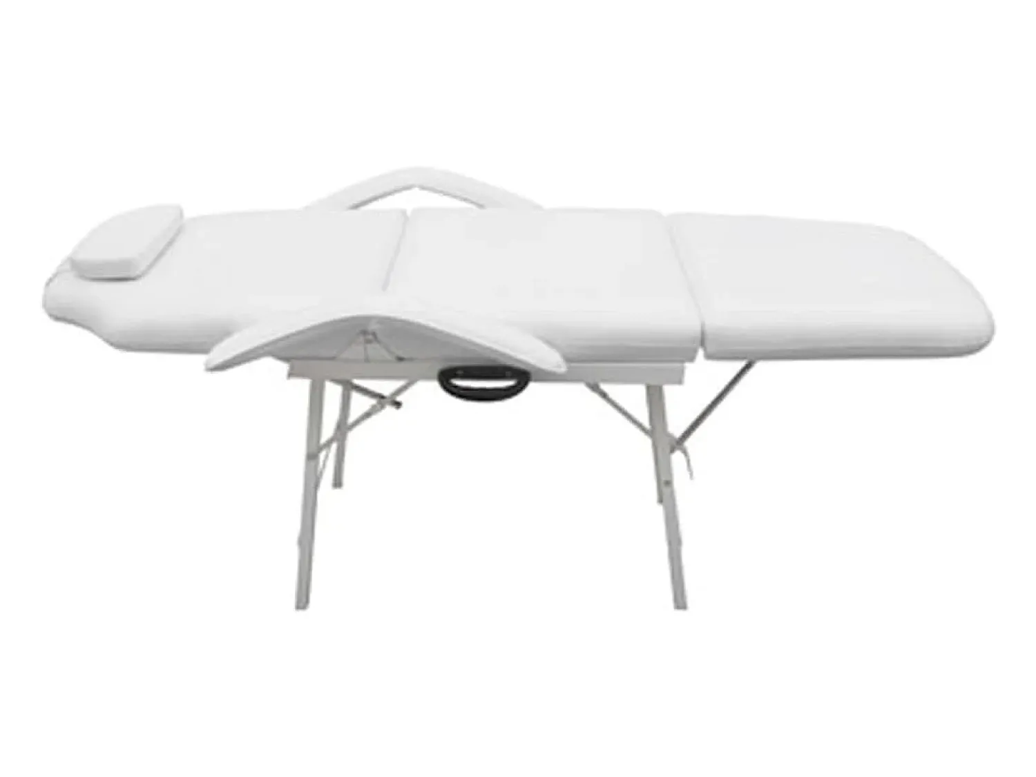 Poltrona* Cadeira massagem com encosto ajustável e apoio para os pés, PT740504 Branco