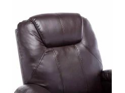 Clearance vidaxl Cadeira massagem reclinável couro artificial Castanho