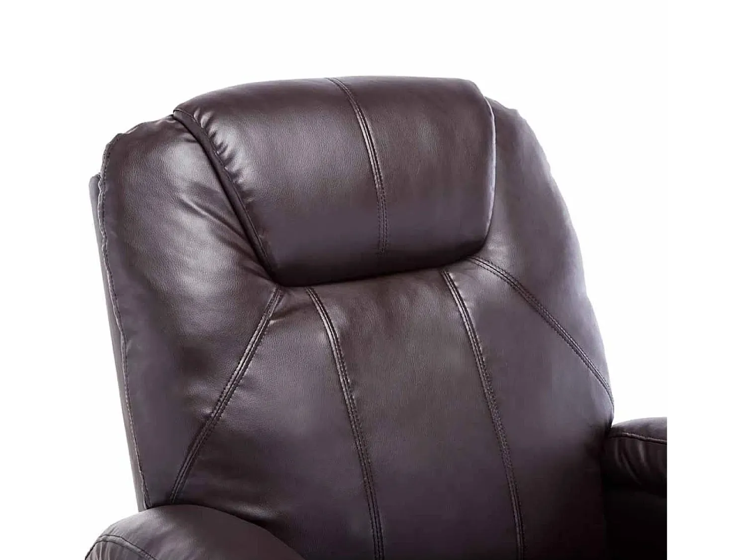 Clearance vidaxl Cadeira massagem reclinável couro artificial Castanho