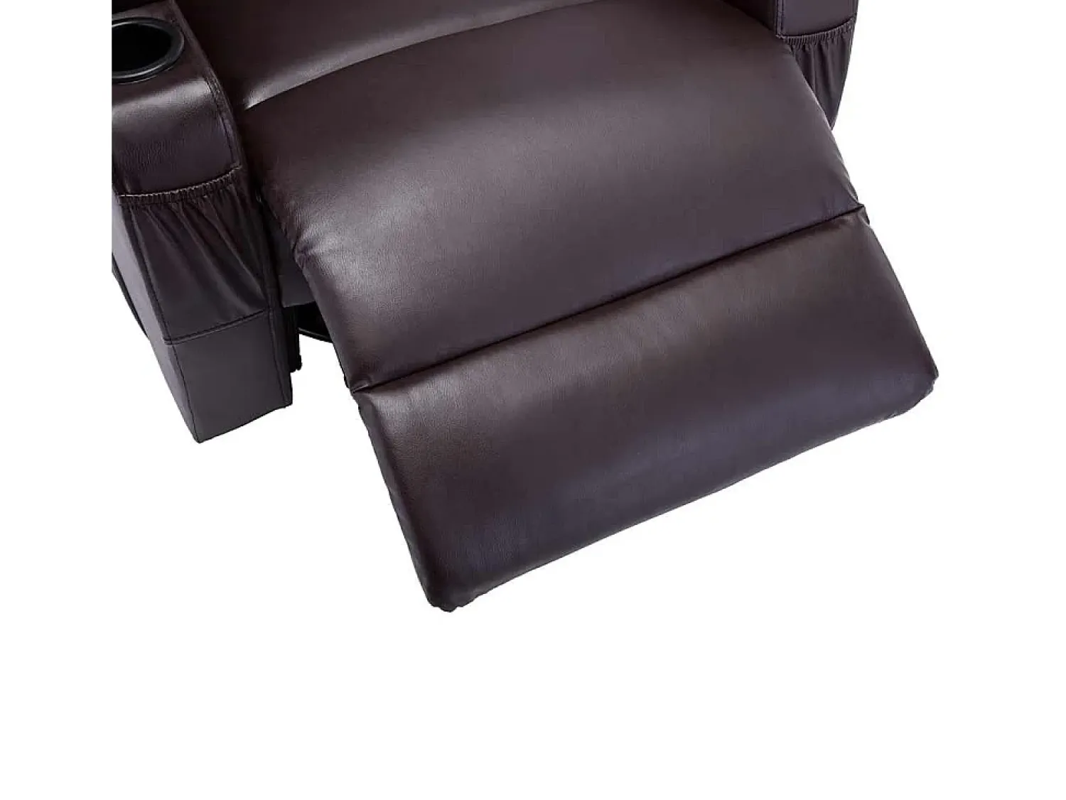 Clearance vidaxl Cadeira massagem reclinável couro artificial Castanho