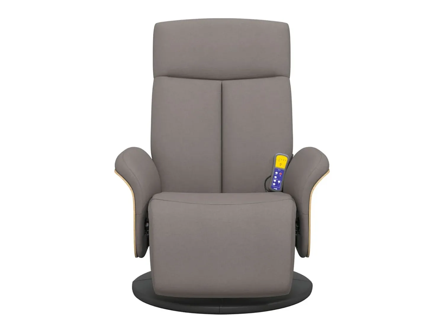 Poltrona| Cadeira massagens reclin. com apoio pés tecido cinza-acastanhado SHL275344 Taupe
