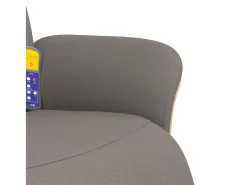 Poltrona| Cadeira massagens reclin. com apoio pés tecido cinza-acastanhado SHL275344 Taupe