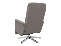 Poltrona* Cadeira massagens reclin. com apoio pés tecido cinza-acastanhado SHL121367 Taupe