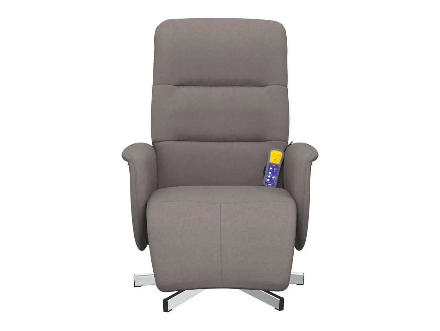 Poltrona* Cadeira massagens reclin. com apoio pés tecido cinza-acastanhado SHL121367 Taupe