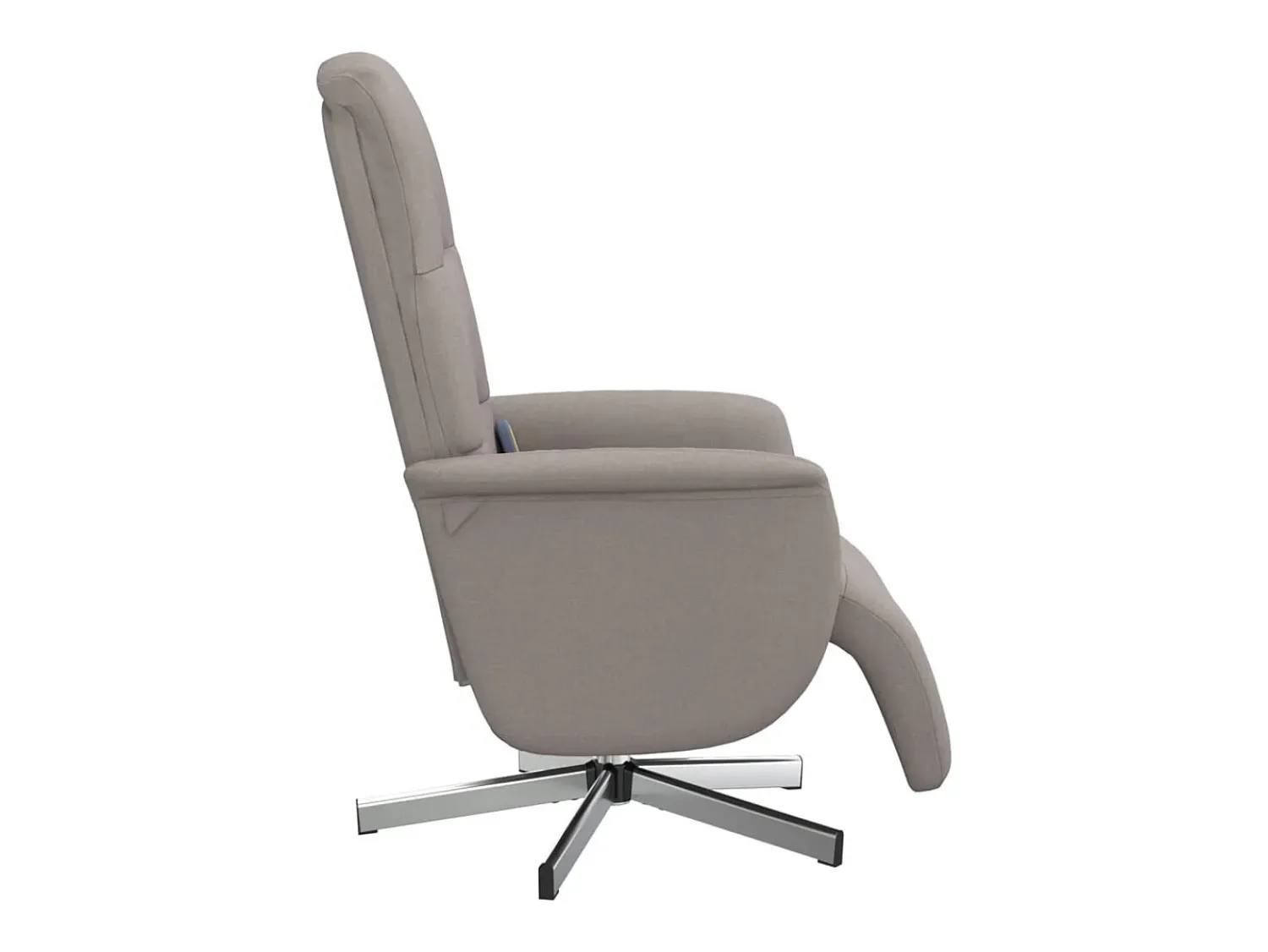Poltrona* Cadeira massagens reclin. com apoio pés tecido cinza-acastanhado SHL121367 Taupe