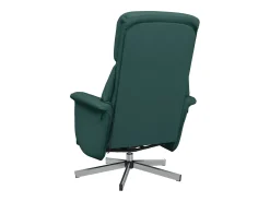 Poltrona* Cadeira massagens reclinável com apoio pés tecido verde-escuro SHL35424 Verde pinho