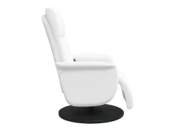 Poltrona| Cadeira massagens reclinável comapoio pés couro artif. SHL3846 Branco