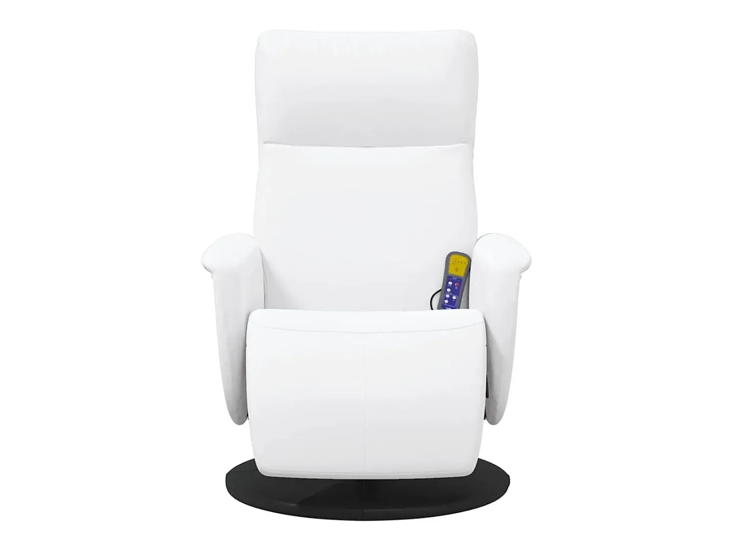 Poltrona| Cadeira massagens reclinável comapoio pés couro artif. SHL3846 Branco
