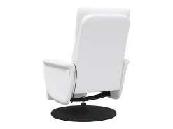 Poltrona| Cadeira massagens reclinável comapoio pés couro artif. SHL3846 Branco