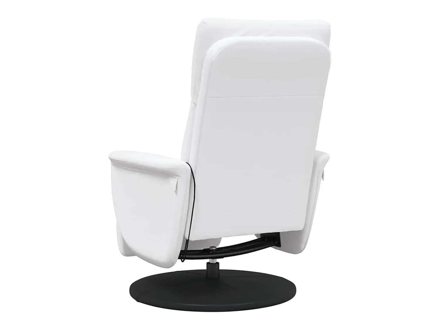 Poltrona| Cadeira massagens reclinável comapoio pés couro artif. SHL3846 Branco
