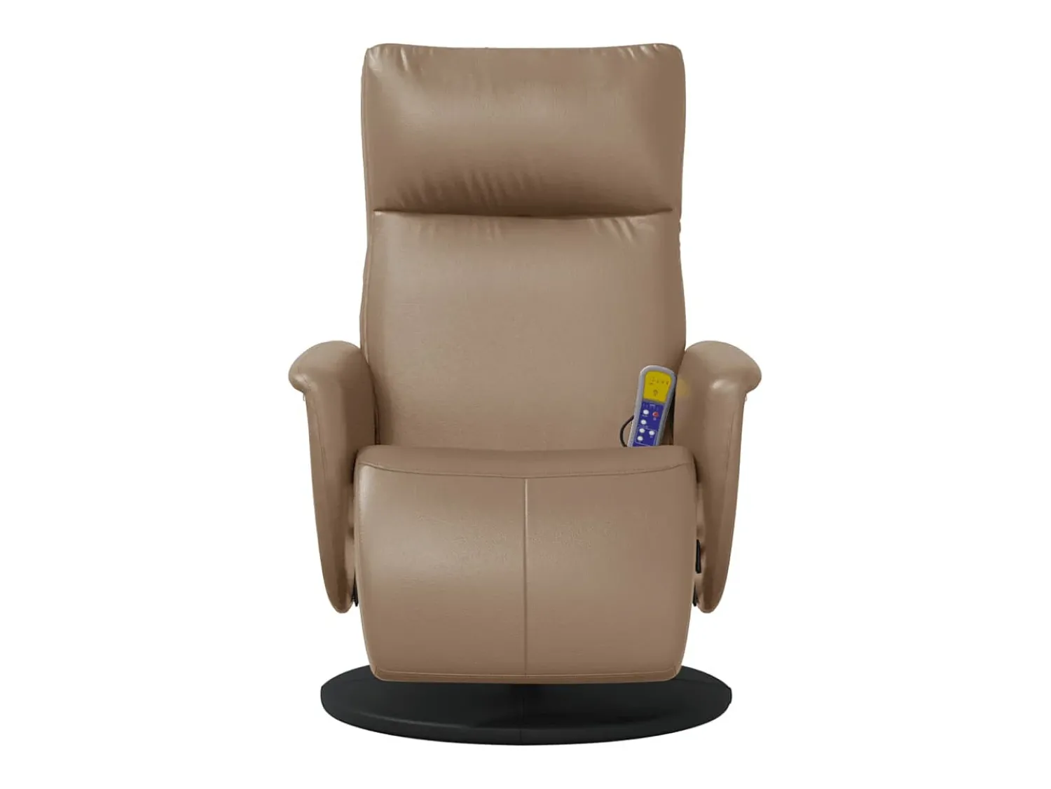 Poltrona* Cadeira massagens reclinável comapoio pés couro arti. cappuccino SHL322092 Castanho