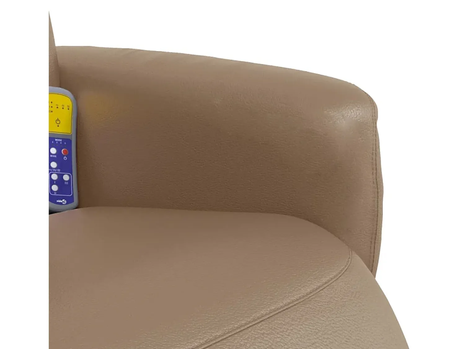 Poltrona* Cadeira massagens reclinável comapoio pés couro arti. cappuccino SHL322092 Castanho