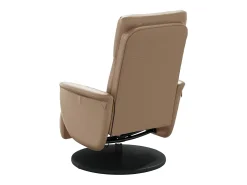 Poltrona* Cadeira massagens reclinável comapoio pés couro arti. cappuccino SHL322092 Castanho