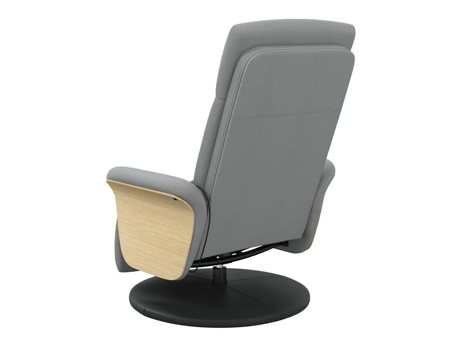 Sale Cadeira massagens reclinável com apoio de pés tecido cinza-claro SHL992279 Cinzento