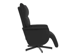 Poltrona* Cadeira massagens reclinável comapoio pés couro artificial SHL201243 Preto